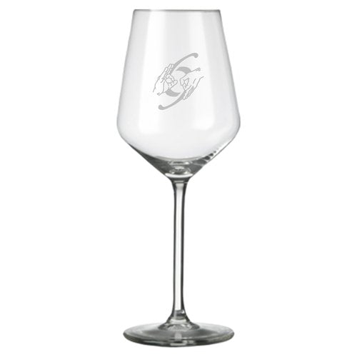 Verres à vin 69 LA TRIK Carré Royal 370 ml logo blanc – Lot de 6